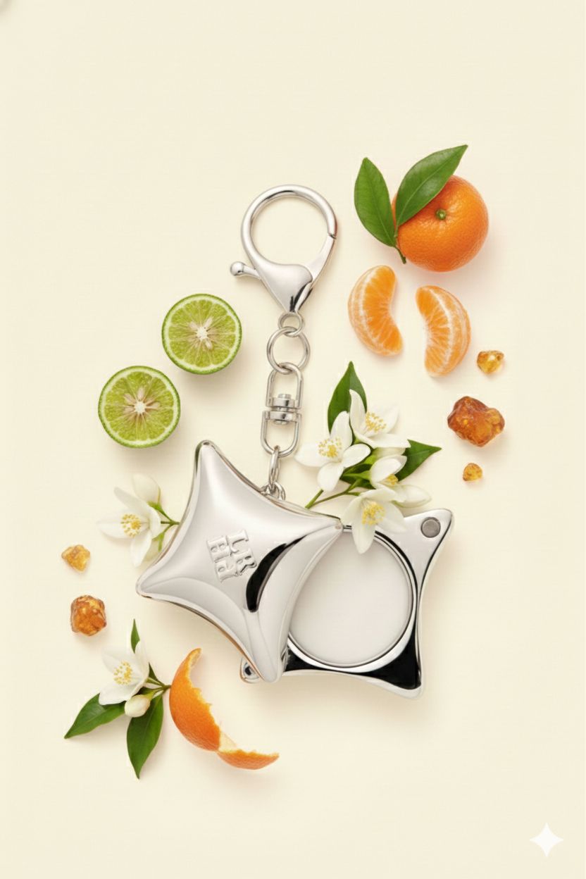 Perfume Bag Charm - Silver