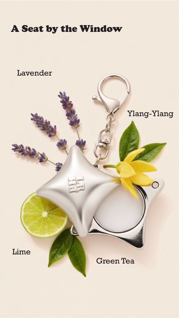 Perfume Bag Charm - Silver