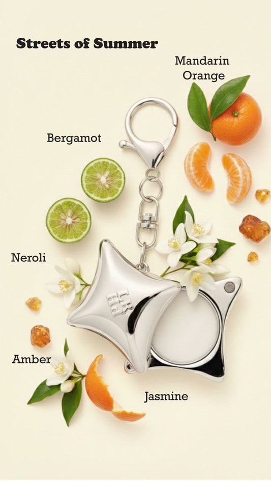 Perfume Bag Charm - Silver
